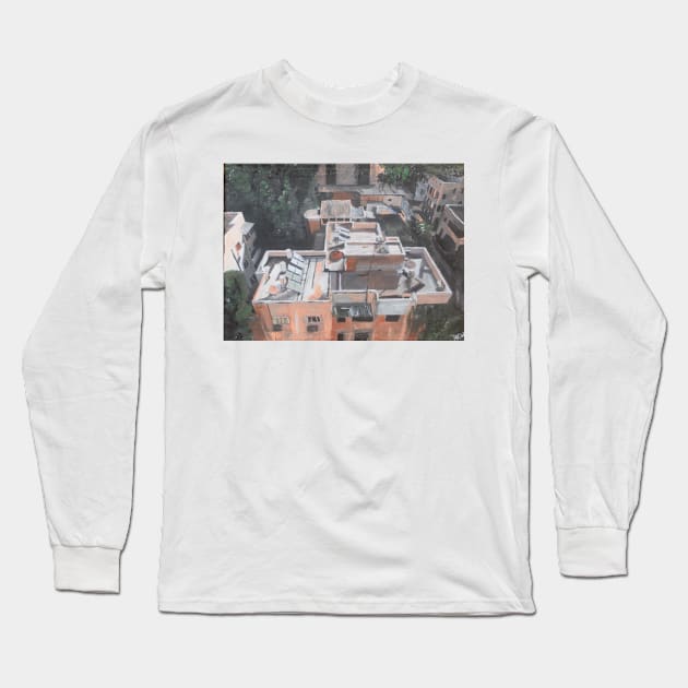 Tel Aviv, Rooftops Long Sleeve T-Shirt by golan22may